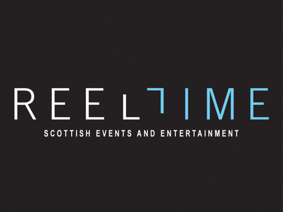 Logo reading Reel Time - Scottish Events and Entertainment